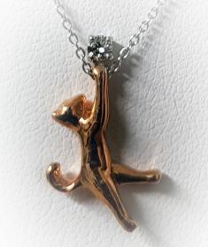 Collection Bestiaire : pendentif chat
