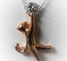 Pendentif Collection Bestiaire : pendentif chat