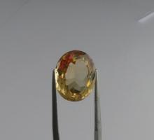 Pierres prcieuses et pierres fines de couleurs CITRINE Ovale