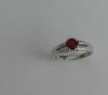 Bague  Spinelle rouge et diamants