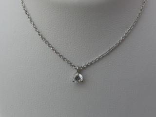 Pendentif solitaire diamant 0.20ct