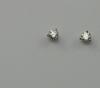 Boutons d'oreilles diamant, chatons 3 griffes