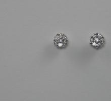 Diamants Boutons d'oreilles multis diamants