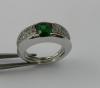 Bague Tsavorite pavage Diamants Piece unique