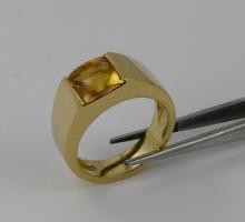 Autres Pierres : Pierres Fines de couleur Bague or jaune et citrine