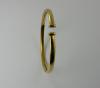 Bracelet or jaune semi rigide