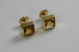 Boucles d'oreilles citrines suiffes 