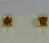 Boucles d'oreilles citrines suiffes 