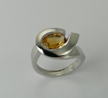 NOUVEAU : Collection Argent Bague argent citrine