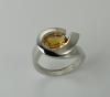 Bague argent citrine