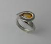 Bague argent citrine