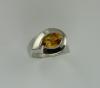 Bague argent citrine