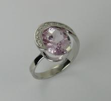 Autres Pierres : Pierres Fines de couleur Bague Kunzite Pice unique