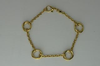 Bracelet anneaux entrelaces