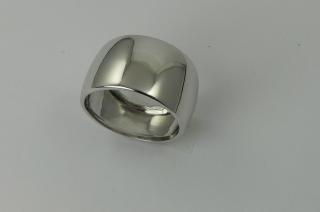 Bague  or blanc jonc