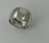 Bague  or blanc jonc