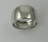 Bague  or blanc jonc