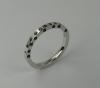 Demi alliance diamants noirs 0.27 carat
