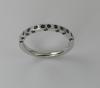 Demi alliance diamants noirs 0.27 carat