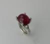 Bague Tourmaline rose cabochon