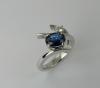 Bague Saphir de Ceylan et Diamant