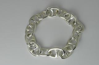 bracelet argent Ligne DE PERCIN