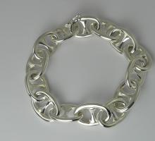 argent bracelet argent Ligne DE PERCIN