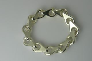 bracelet argent Ligne DE PERCIN