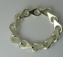 argent bracelet argent Ligne DE PERCIN