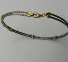 Or Bracelet or et acier