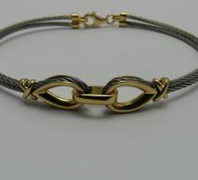 Or Bracelet or et acier