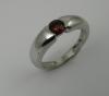 Bague grenat rouge