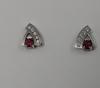 Boucle d'oreilles Rubis et Diamant