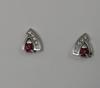 Boucle d'oreilles Rubis et Diamant