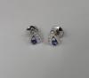 boucles d'oreilles Saphir et diamants