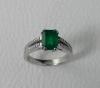Bague emeraude et diamants