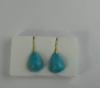 Boucle d'oreille Turquois gouttes