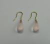 Boucle d'oreille QUARTZ rose gouttes