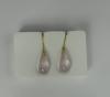 Boucle d'oreille QUARTZ rose gouttes