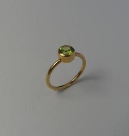 Bague PERIDOT  or rose 