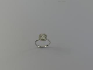 Bague RPC Diamant entourage diamant